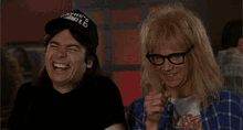 waynes world oh you pointing laughing