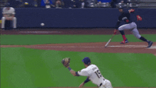 Milwaukee Brewers Oliver Dunn GIF - Milwaukee Brewers Oliver Dunn Catch GIFs