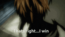 a person says that 's right ... i win