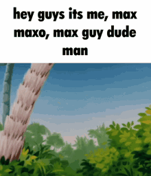 hey guys its me max guy