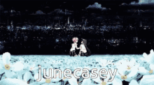 the name june casey that is on a graphic