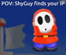 Shy Guy Finds Your Ip GIF - Shy Guy Finds Your Ip GIFs