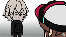 a cartoon of a person wearing a virtual reality headset with a skull logo on the bottom right