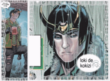 a comic book character named loki de kokizi is shown