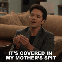 It'S Covered In My Mother'S Spit Freddie GIF - It'S Covered In My Mother'S Spit Freddie Icarly GIFs