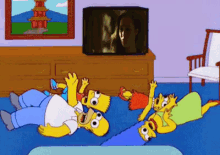 The Simpsons Family GIF
