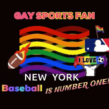 a poster for a gay sports fan in new york