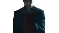a man in a priest 's uniform is praying