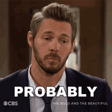 Probably Liam Spencer GIF - Probably Liam Spencer The Bold And The Beautiful GIFs