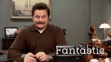 Giddy GIF - Parks And Rec Nick Offerman Ron Swanson GIFs