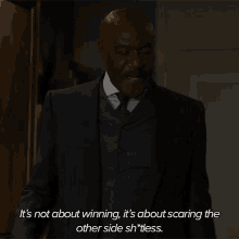 Its Not About Winning Its About Scaring The Other Side Shitless GIF - Its Not About Winning Its About Scaring The Other Side Shitless Adrian Boseman GIFs