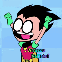Arrazou Valtatuí Robin GIF - Arrazou Valtatuí Robin Teen Titans GIFs
