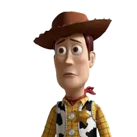 a toy story character with a sheriff 's badge on his chest
