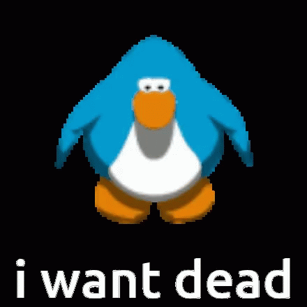 Dead Penguin GIF - Dead Penguin Kms - Discover & Share GIFs
