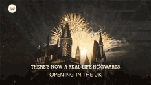 fireworks real life hogwarts opening in uk hogwarts witch craft
