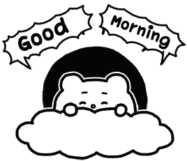 Good Morning ベタックマ Sticker - Good Morning ベタックマ Betakkuma Stickers