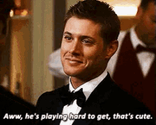 thats cute jensen ackles playing hard to get dean winchester supernatural