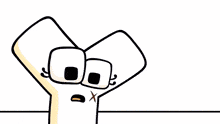 a cartoon of a man with a flower on his face