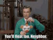 Mr Rogers Pennywise It GIF - Mr Rogers Pennywise It Youll Float Too Neighvbor GIFs