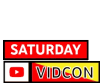 Saturday Vidcon Tech Sticker - Saturday Vidcon Tech Conference Stickers
