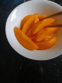 Mango Chopsticks GIF