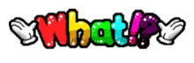 the word what is written in rainbow colors