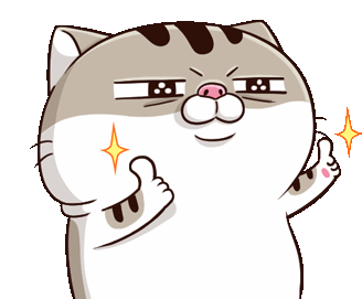 Ami Fat Cat Thumbs Up Sticker - Ami Fat Cat Thumbs Up Good Stickers