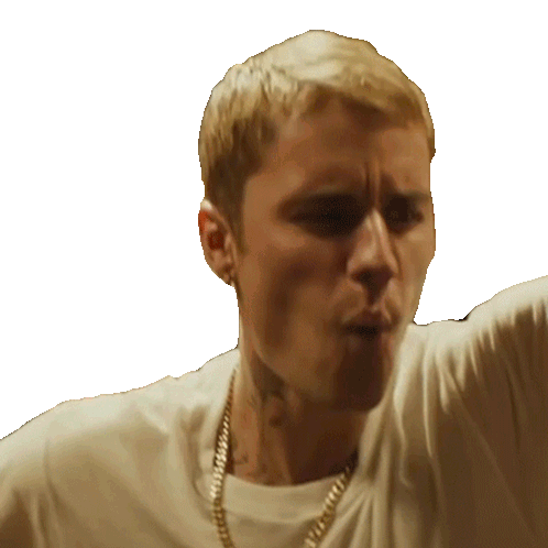 Screaming Justin Bieber Sticker - Screaming Justin Bieber Ghost Song Stickers