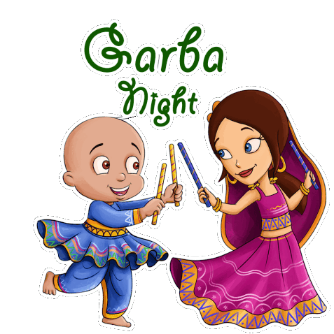 Garba Night Raju Sticker - Garba Night Raju Indumati Stickers