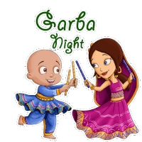 Garba Night Raju Sticker - Garba Night Raju Indumati Stickers
