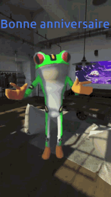 Grenouille Frog GIF - Grenouille Frog Happy Birthday GIFs