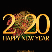 happy new year 2020 happy2020 fireworks wish you a happy new year