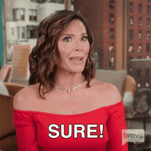 Sure Real Housewives Of New York GIF - Sure Real Housewives Of New York Alright GIFs