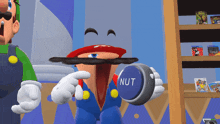Smg4 Mario GIF - Smg4 Mario Nut GIFs