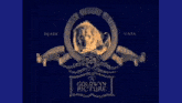a goldwyn picture logo is on a blue background