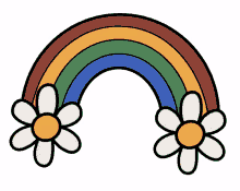 rainbow pride chiaralbart daisy flowers