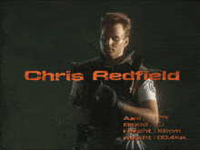 Resident Evil 1 Cast Chris Redfield GIF