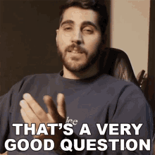 Thats A Very Good Question Rudy Ayoub GIF - Thats A Very Good Question Rudy Ayoub What A Nice Question GIFs