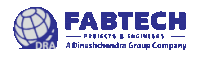 the logo for fabtech projects and engineers a dineshchandra group company