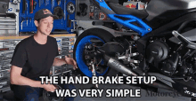The Hand Brake Setup Was Very Simple Easy GIF
