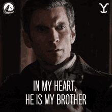 In My Heart He Is My Brother Jamie Dutton GIF - In My Heart He Is My Brother Jamie Dutton Wes Bentley GIFs