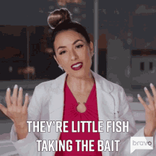 Theyre Littlel Fish Taking The Bait Britten Cole GIF - Theyre Littlel Fish Taking The Bait Britten Cole Married To Medicine GIFs
