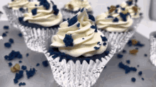 Blue Velvet Cupcakes Dessert GIF - Blue Velvet Cupcakes Dessert Cupcake GIFs