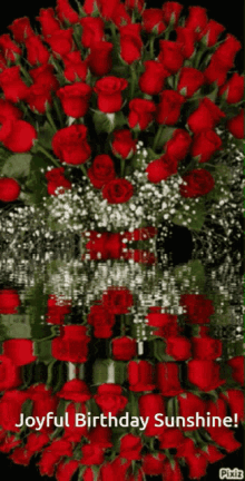Glittering Rose57 Birthday Roses GIF