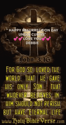 Happy Easter Day Bible GIF - Happy Easter Day Bible John316 GIFs