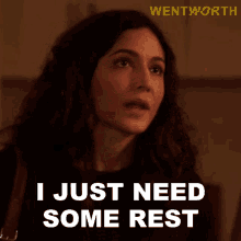 I Just Need Some Rest Rose Atkins GIF - I Just Need Some Rest Rose Atkins Wentworth GIFs