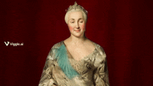 a painting of a woman with the words viggle.ai in the corner