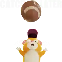 a cartoon drawing of a bird with the words catch ya later behind it