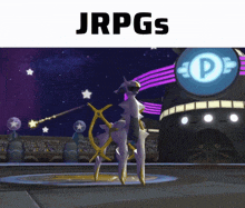 a picture of a cartoon character with the words jrpgs on top