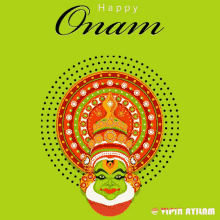 Happy Onam Onam GIF - Happy Onam Onam Kadhakali GIFs